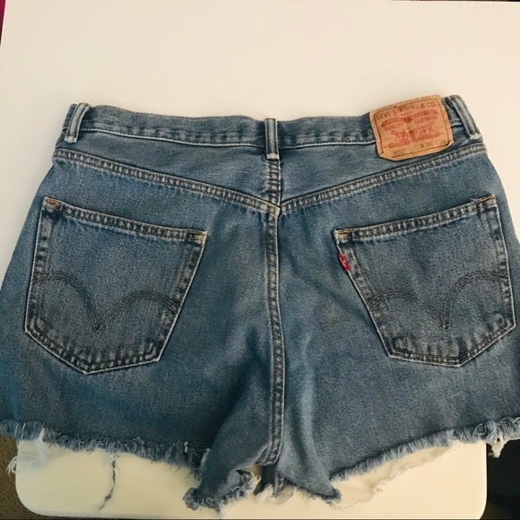 Levi's Pants - LEVIS 550 CUTOFF UPCYCLED BOYFRIEND JEAN SHORTS